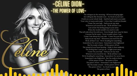 the power of love by celine dion lyrics